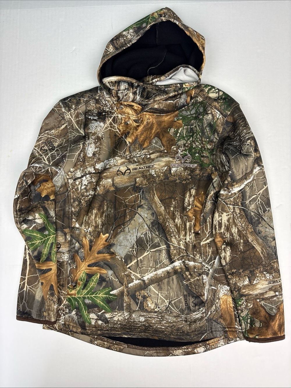 Realtree Youth Kids Size Medium 8 Hunting Hoodie Sweatshirt Gaiter Camouflage